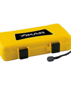 HUMIDOR DE VIAJE AMARILLO PARA 5 PZA