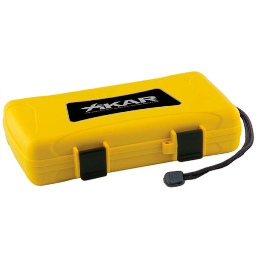 HUMIDOR DE VIAJE AMARILLO PARA 5 PZA