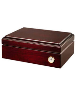 HUMIDOR CLASICO COLOR CAOBA/ CAOBA INGLESA P/75 PZA