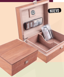HUMIDOR SERIE NATURALS COLOR RED MAHOGANY/SMOOTH VANILLA/ASH GRAY) P/30 PZA