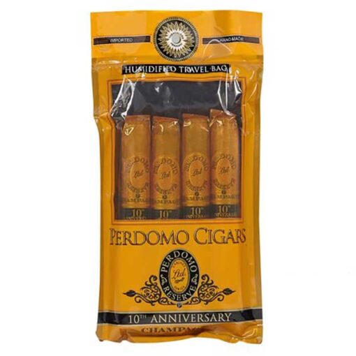PERDOMO CHAMPAGNE EPICURE HUMIDOR PACK C/4