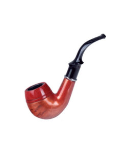 PIPA PARK LANE CAOBA CON BOQUILLA NEGRA SEMICURVA