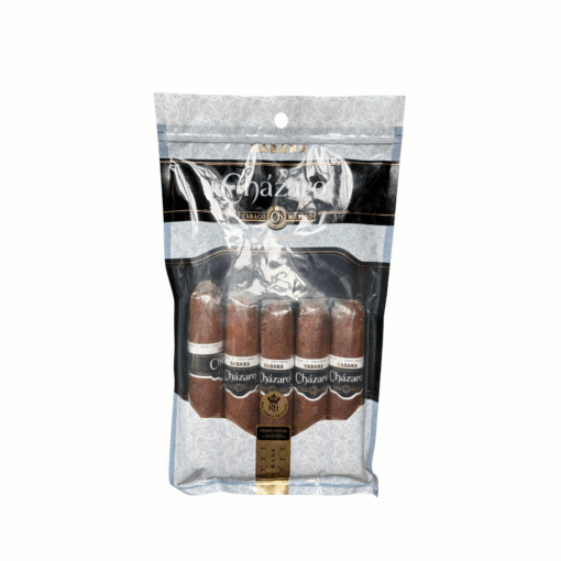 Puro Cházaro Habana Short, formato corto, capa Habano. Ideal para fumadas rápidas de 30 minutos. Tabaco Negro San Andrés Suave.