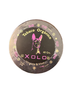 Lata de Xolo Tabaco Orgánico Virginia y Vino 40 gramos diseño artístico