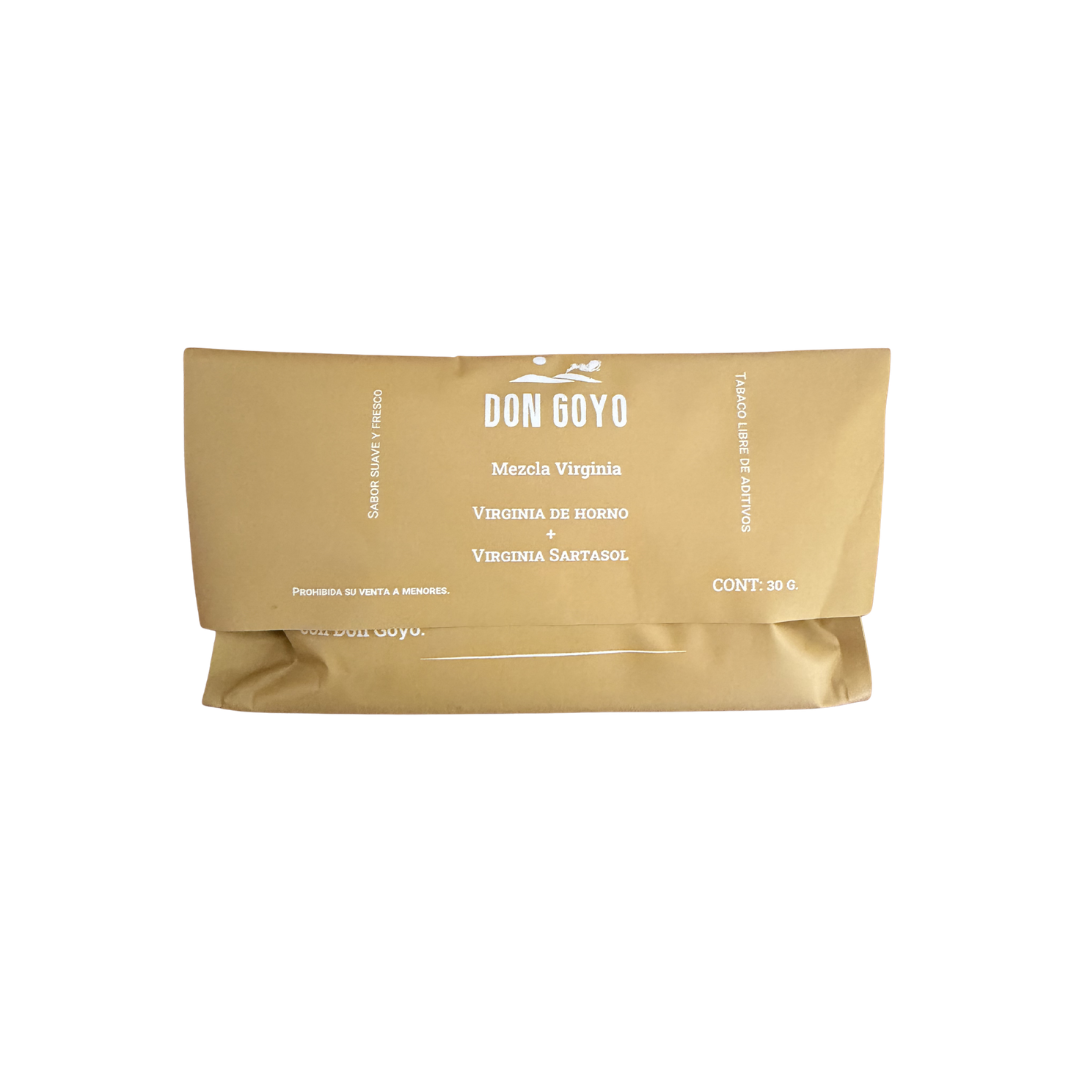Sobre de tabaco Don Goyo Mezcla Virginia Fresco de Nayarit 30 gramos