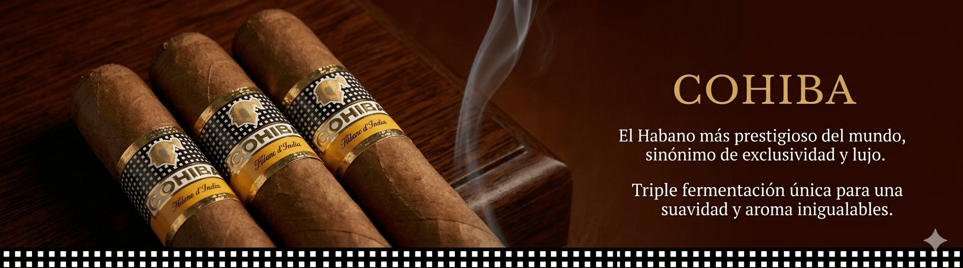 Puros Cohiba - Banner Cintillo Boutique